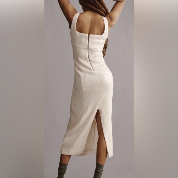 Anthropologie Pilcro Sequin Midi Dress Size Large $168 New - Picture 2 of 6